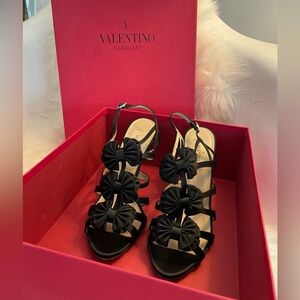 Valentino satin bow heels